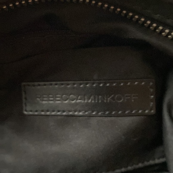 Rebecca Minkoff Regan Bag Black Nubuck Crossbody Satchel - Picture 6 of 11